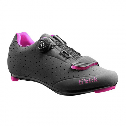 Fizik R5B Donna Microtex Racerskor Grå/Rosa i gruppen CYKELKLÄDER & UTRUSTNING / CYKELSKOR / LANDSVÄG - RACER hos Sävedalens Cykel - 1956 (R5W-BC-1292-37r)