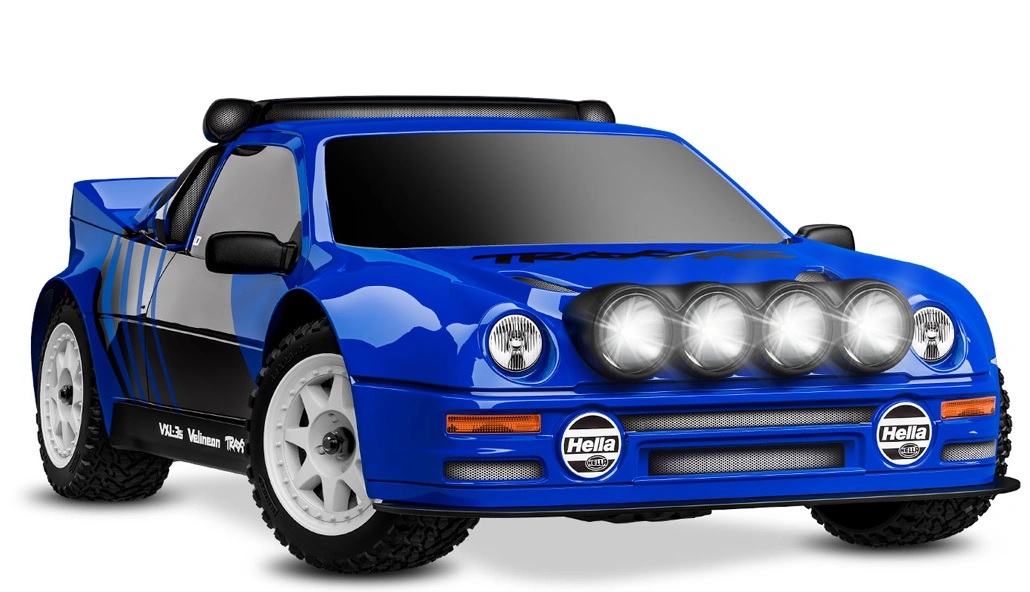 Traxxas Mini Rally Ford RS200 RTR TQi VXL-3s Blå - USB-C Laddare / 2s LiPo i gruppen RC - RADIOSTYRT / MINI hos Sävedalens Cykel - 1956 (TRX108046-1-BLUE)