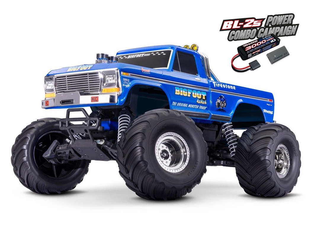 Traxxas BIGFOOT No.1 Classic 1/10 RTR TQ BL-2S EHD i gruppen RC - RADIOSTYRT / MONSTER TRUCK hos Sävedalens Cykel - 1956 (TRX36334-4-R5)