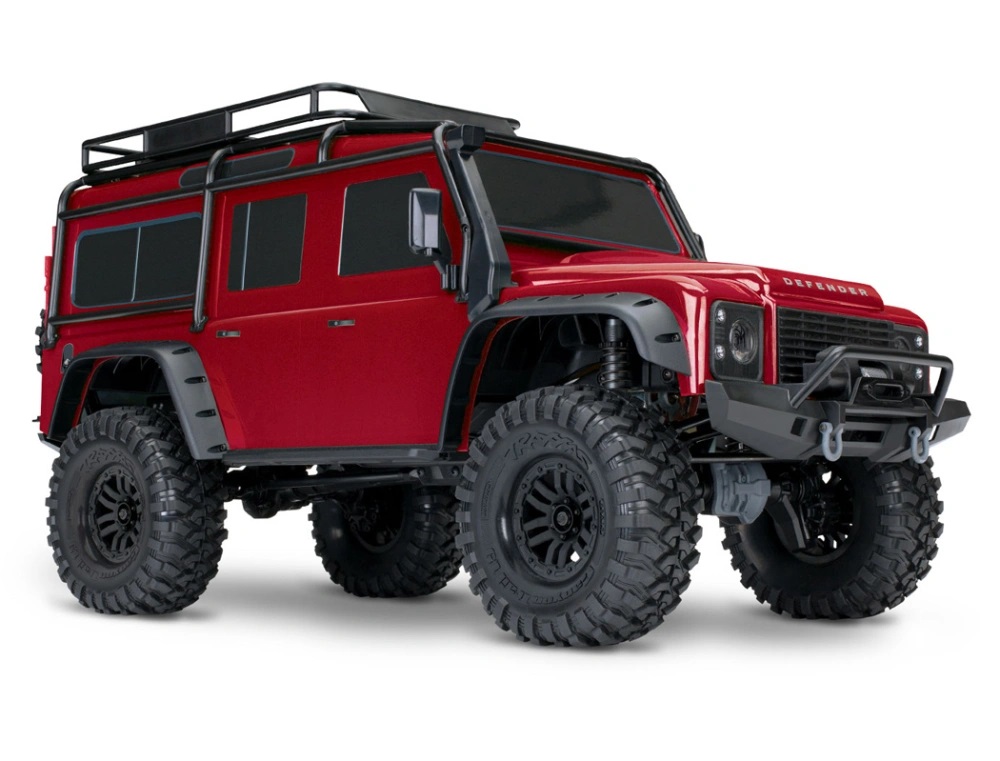Traxxas TRX-4 Land Rover Defender Clipless Röd RTR i gruppen RC - RADIOSTYRT / CRAWLER/SCALE TRAIL hos Sävedalens Cykel - 1956 (TRX82256-4-RED)
