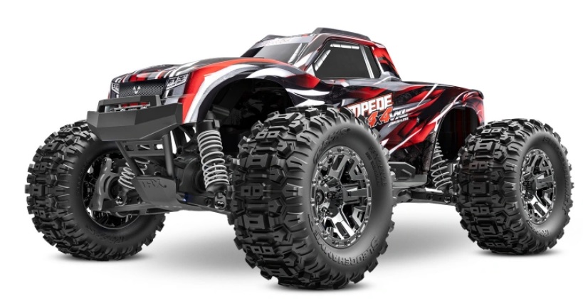 Traxxas Stampede 4x4 VXL HD 1/10 RTR TQi TSM Röd i gruppen RC - RADIOSTYRT / RADIOSTYRDA BILAR hos Sävedalens Cykel - 1956 (TRX90376-4-RED)