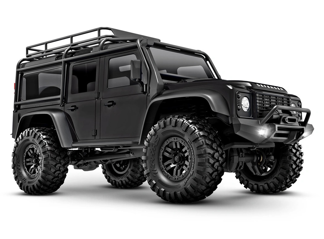 Traxxas TRX-4M 1/18 Land Rover Defender Crawler Svart RTR - 2S LiPo/USB Laddare i gruppen RC - RADIOSTYRT / CRAWLER/SCALE TRAIL hos Sävedalens Cykel - 1956 (TRX97054-1-BLK)