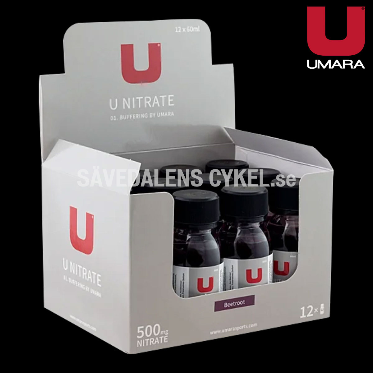 UMARA Nitrate Rödbetsshot (60ml) 12-PACK i gruppen ENERGITILLSKOTT hos Sävedalens Cykel - 1956 (U-12010)