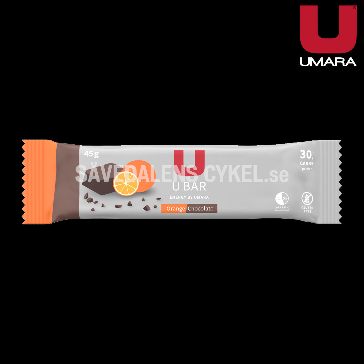 UMARA Bar Apelsin/Choklad (45g) i gruppen ENERGITILLSKOTT hos Sävedalens Cykel - 1956 (U-20005)