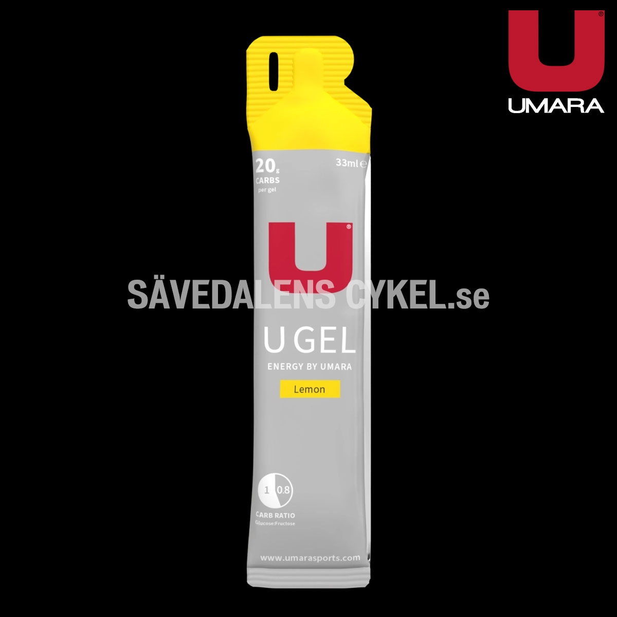 UMARA Gel Citron (20g Carbs) i gruppen ENERGITILLSKOTT hos Sävedalens Cykel - 1956 (U-26131)