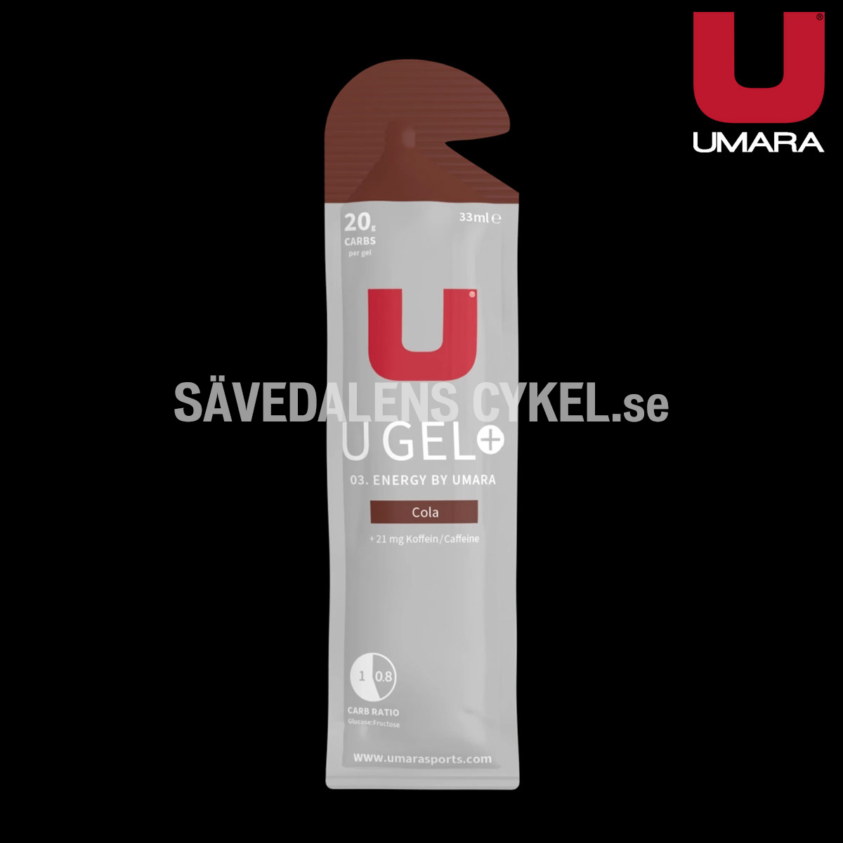 UMARA Gel Cola+koffein (20g Carbs) i gruppen ENERGITILLSKOTT hos Sävedalens Cykel - 1956 (U-26133)