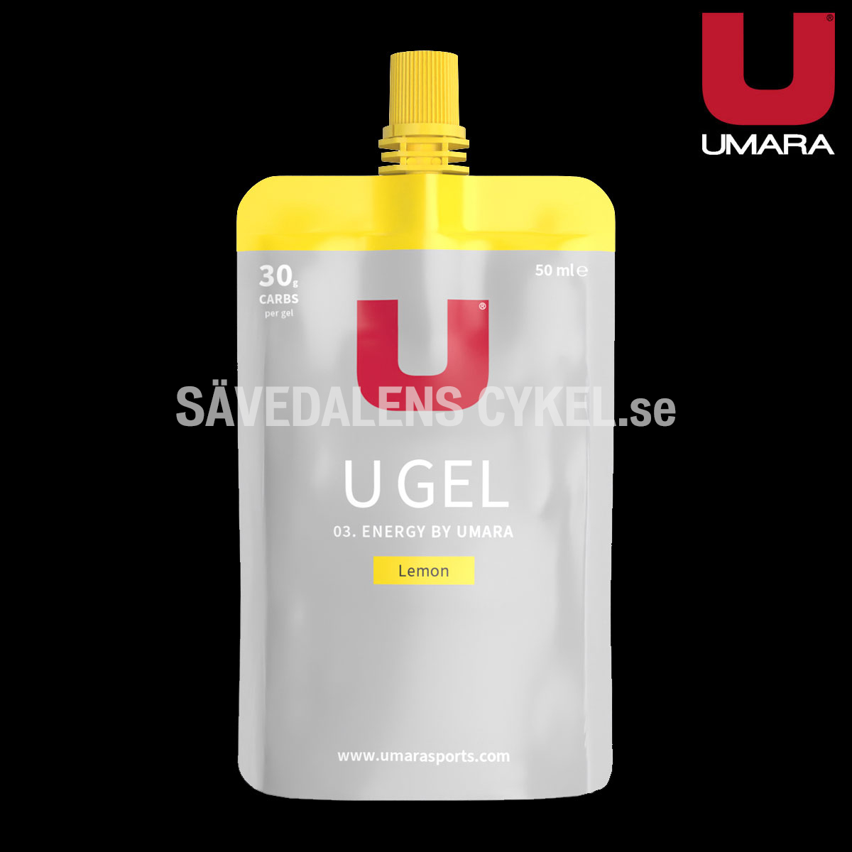 UMARA Gel Citron Skruvkork (30g Carbs) i gruppen ENERGITILLSKOTT hos Sävedalens Cykel - 1956 (U-26230)