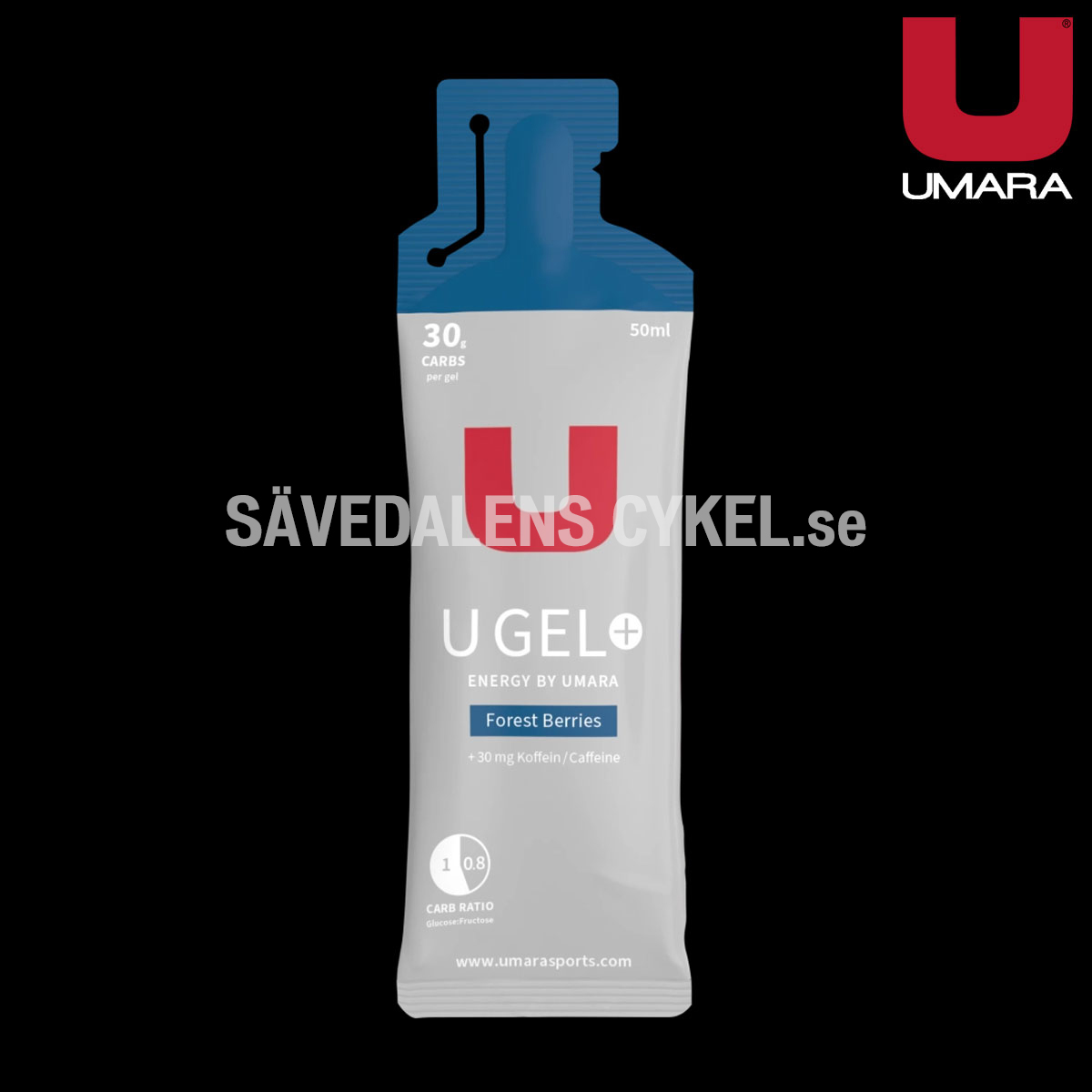 UMARA Gel (30g Skogsbär + koffein Carbs) i gruppen ENERGITILLSKOTT hos Sävedalens Cykel - 1956 (U-26237)
