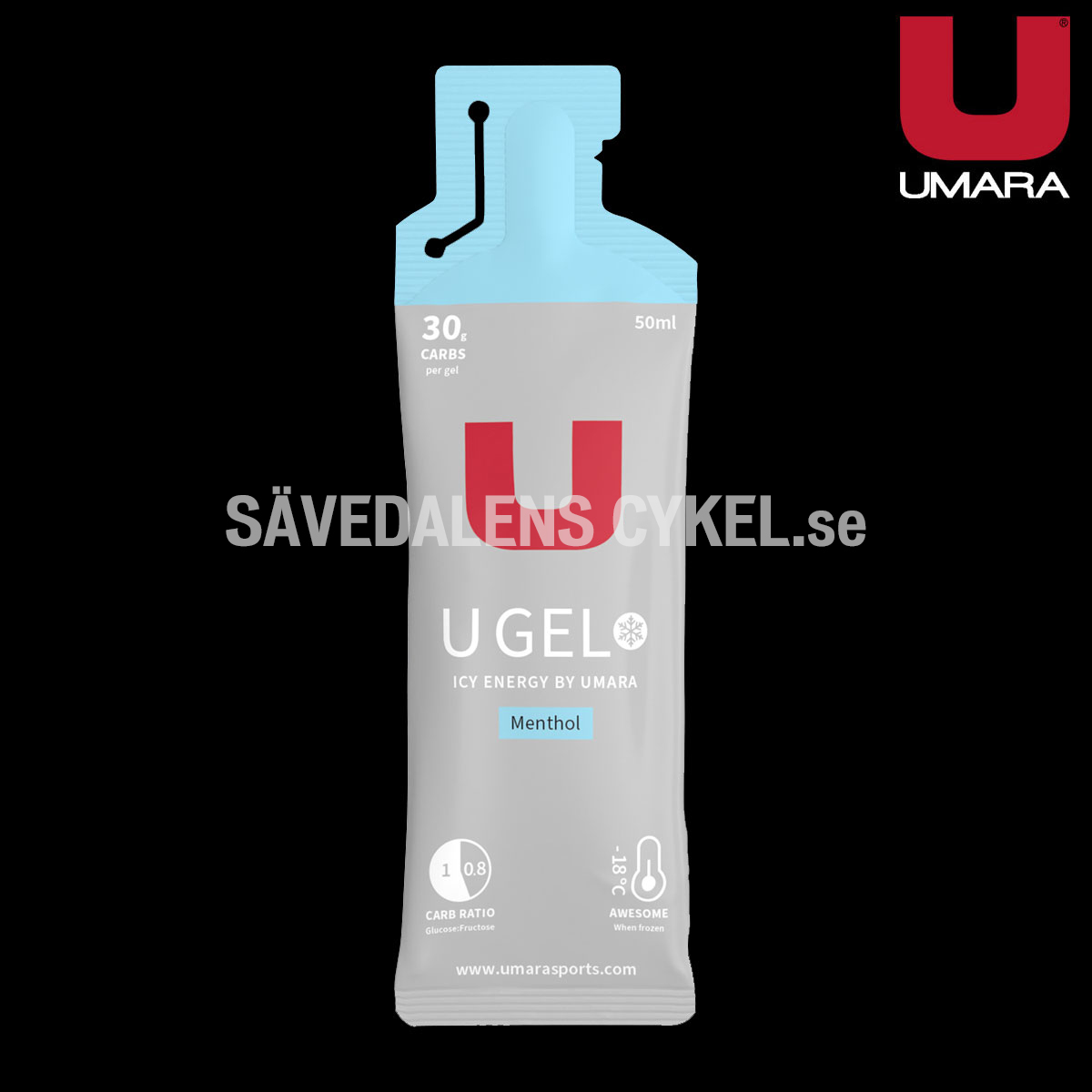 UMARA Gel MENTOL (30g Carbs) i gruppen ENERGITILLSKOTT hos Sävedalens Cykel - 1956 (U-26244)