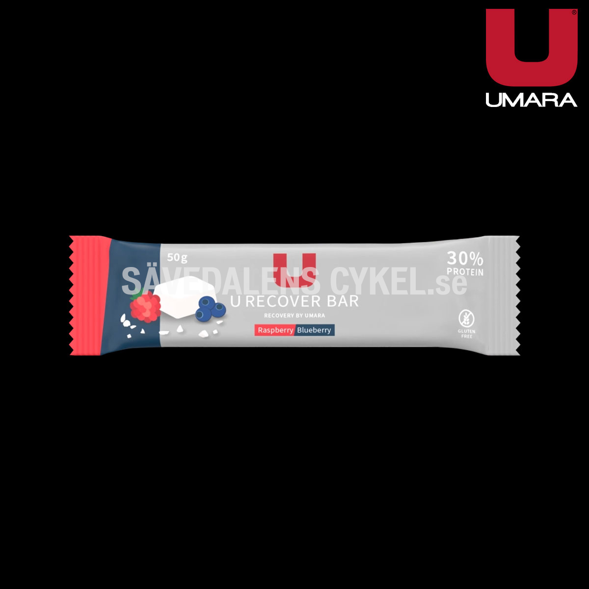 UMARA Recover Raspberry / Blueberry (50g) Proteinbar i gruppen ENERGITILLSKOTT hos Sävedalens Cykel - 1956 (U-31003)
