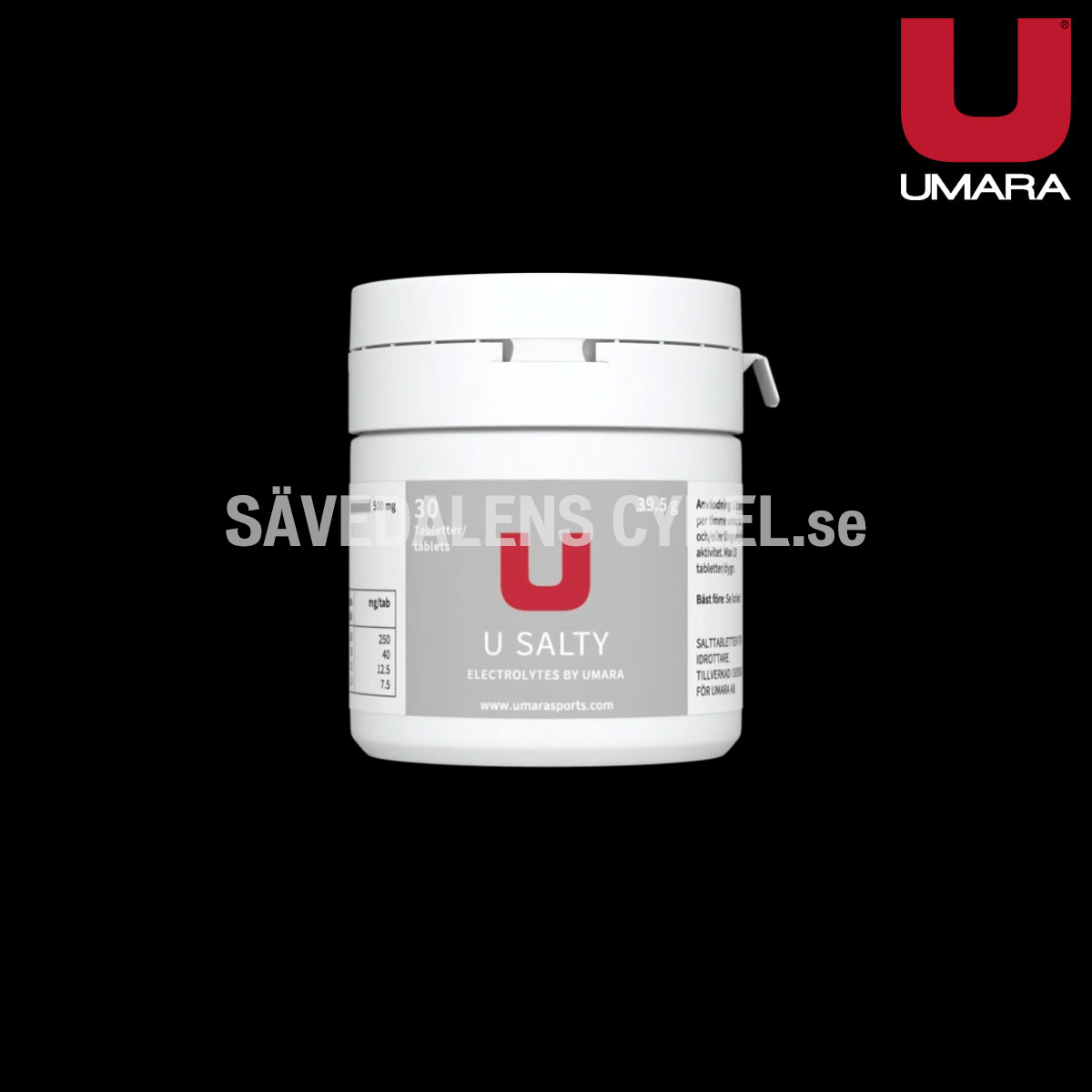 UMARA Salty Salttabletter (30st) i gruppen ENERGITILLSKOTT hos Sävedalens Cykel - 1956 (U-50100)