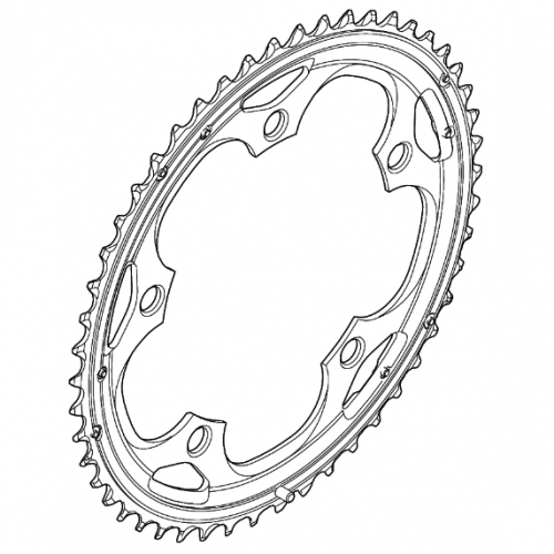 Kedjedrev 50T-F Svart 105 FC-5703 10-vxl i gruppen CYKELDELAR / KLINGDREV / BCD 130 hos Sävedalens Cykel - 1956 (Y1M498030)