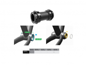 SRAM Vevlager DUB PressFit 30 68/73 46mm