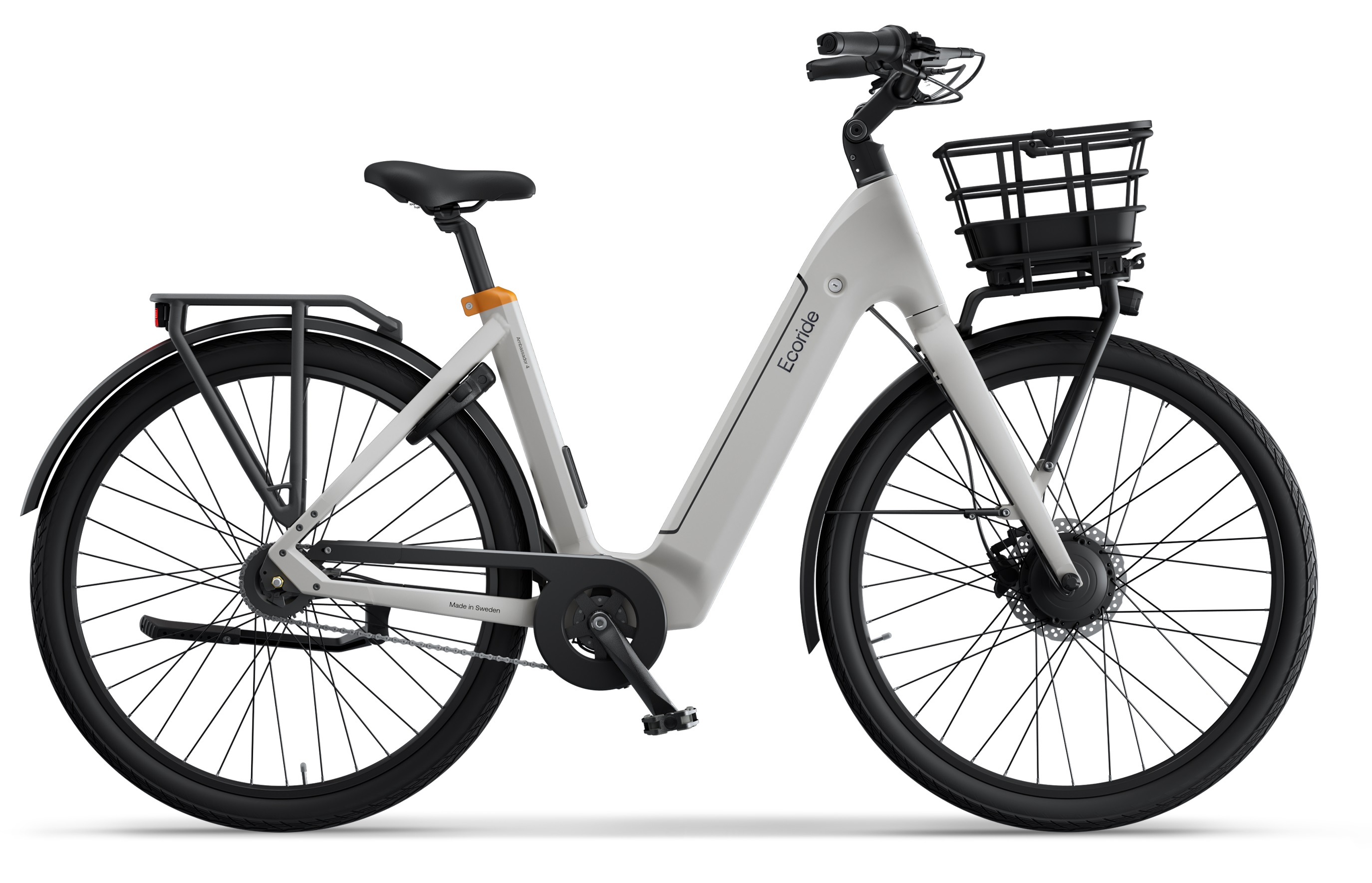 Ecoride Ambassador 4 Medium Vit Navmotor Kedja Fotbroms