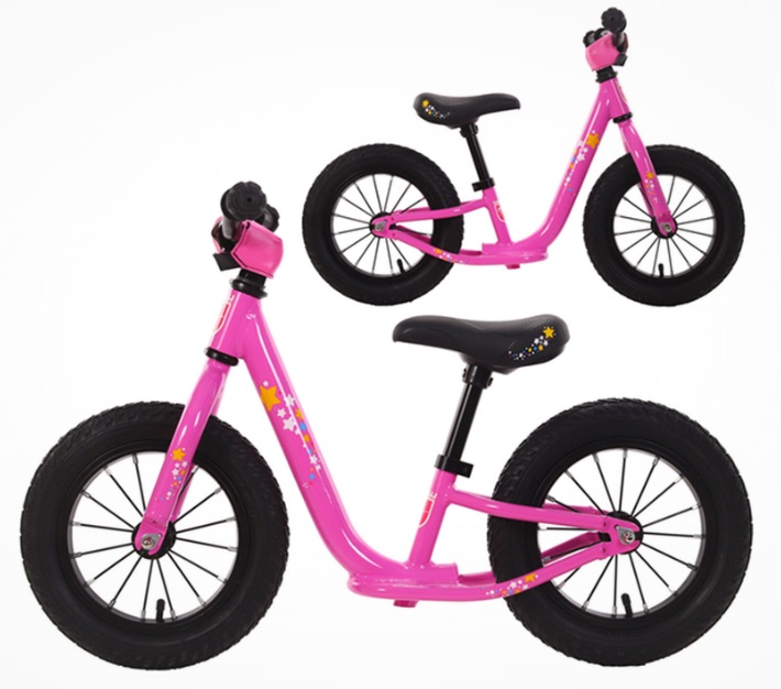 TWS Balanscykel 12 tum Rosa