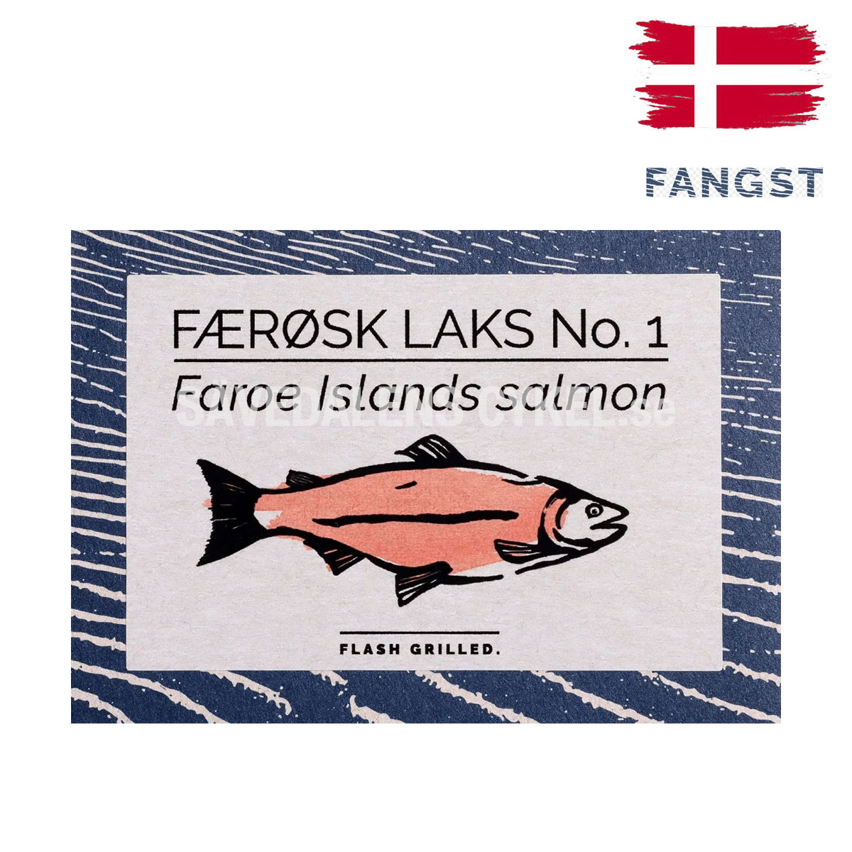 FANGST Færøsk Laks No1 Grillad Lax Rapsolja Färöarna - 110g