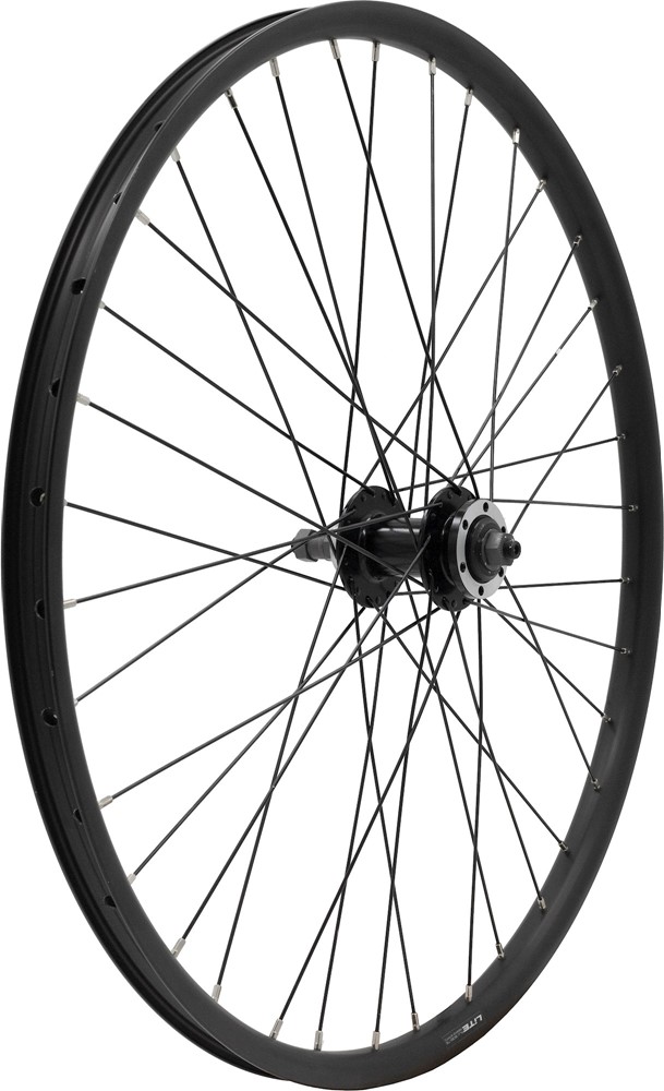 Bakhjul 24 tum 507-21 QR Frikrans 6-bult MTB