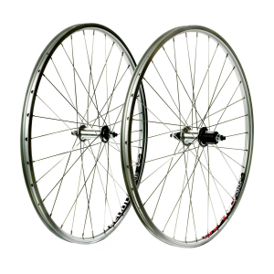 Bakhjul 26 Tum Svart EB 7del Mutter