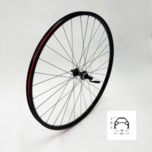 Skeppshult Framhjul 28 tum Svart INT