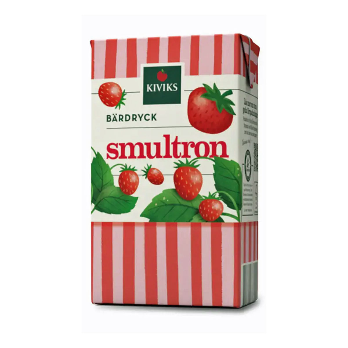 KIVIKS SMULTRON med sugrör BÄRDRYCK 25 cl