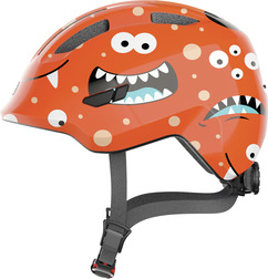 ABUS Hjälm Smiley 3.0 Orange Monster 45-50 / S - GRÖNT SPÄNNE