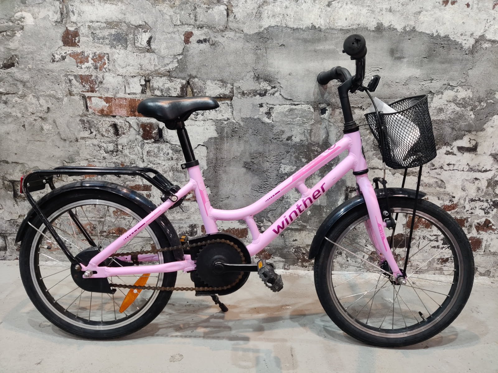 Barncykel Winter 20tum Rosa Begagnad