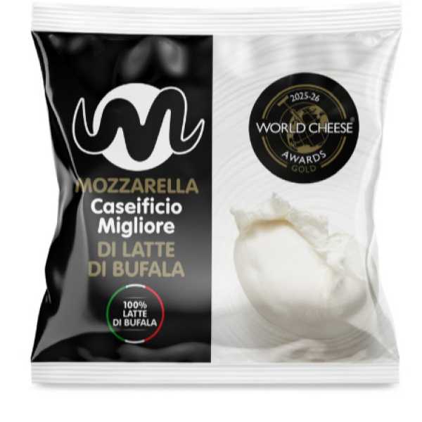 Mozzarella di Bufala DOP CASEIFICIO MIGLIORE 125g Mozzarella BUFFEL FÄRSK