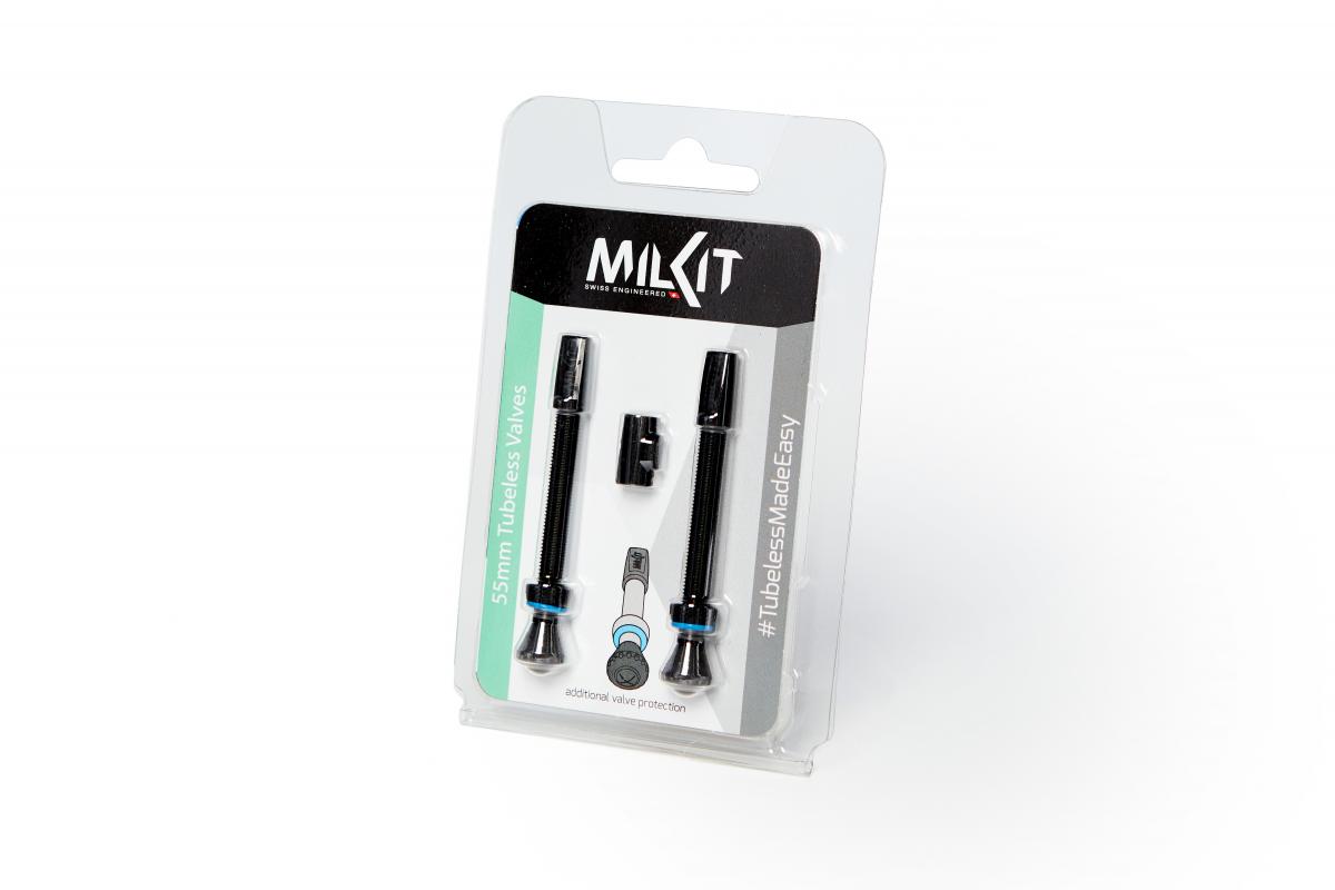 milKit Tubeless ventiler 55 mm 2-pack