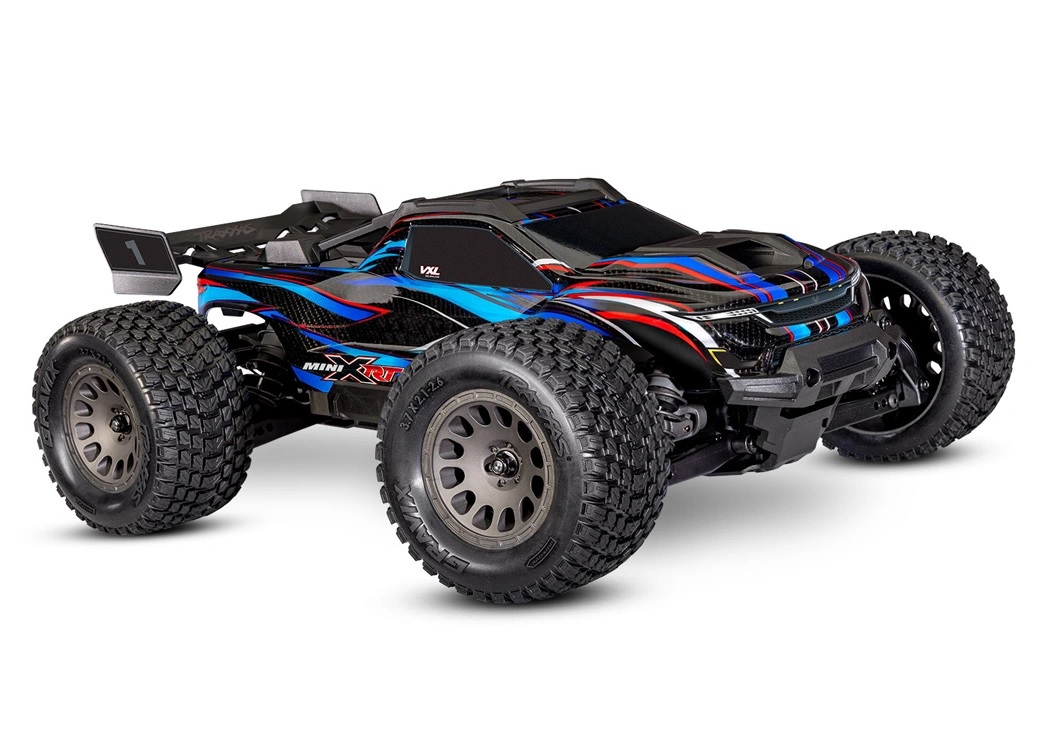 Traxxas Mini XRT RTR TQi VXL-3s Blå - USB-C Laddare / 2s LiPo