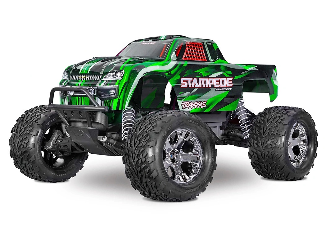 Traxxas Stampede 2WD 1/10 RTR TQ BL-2s HD Grön