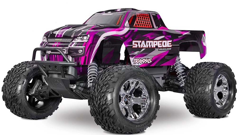Traxxas Stampede 2WD 1/10 RTR TQ BL-2s HD Rosa