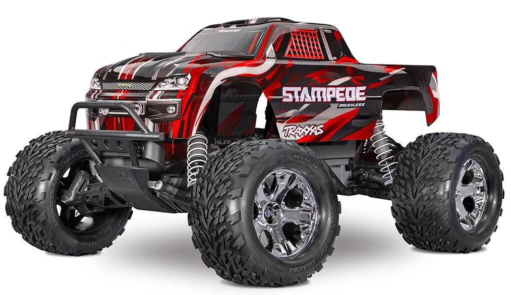 Traxxas Stampede 2WD 1/10 RTR TQ BL-2s HD Röd