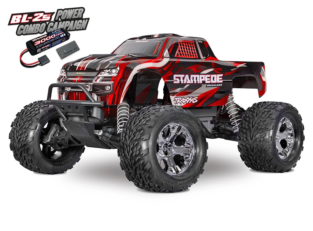 Mässpris till 29/3 Traxxas Stampede 2WD 1/10 RTR TQ BL-2s HD Röd