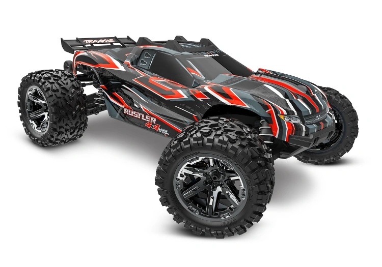 Traxxas Rustler 4x4 VXL 1/10 RTR TQi TSM EHD Röd