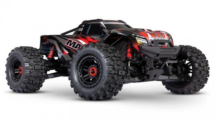 Traxxas MAXX WideMAXX 4x4 1/10 RTR TQi TSM Röd