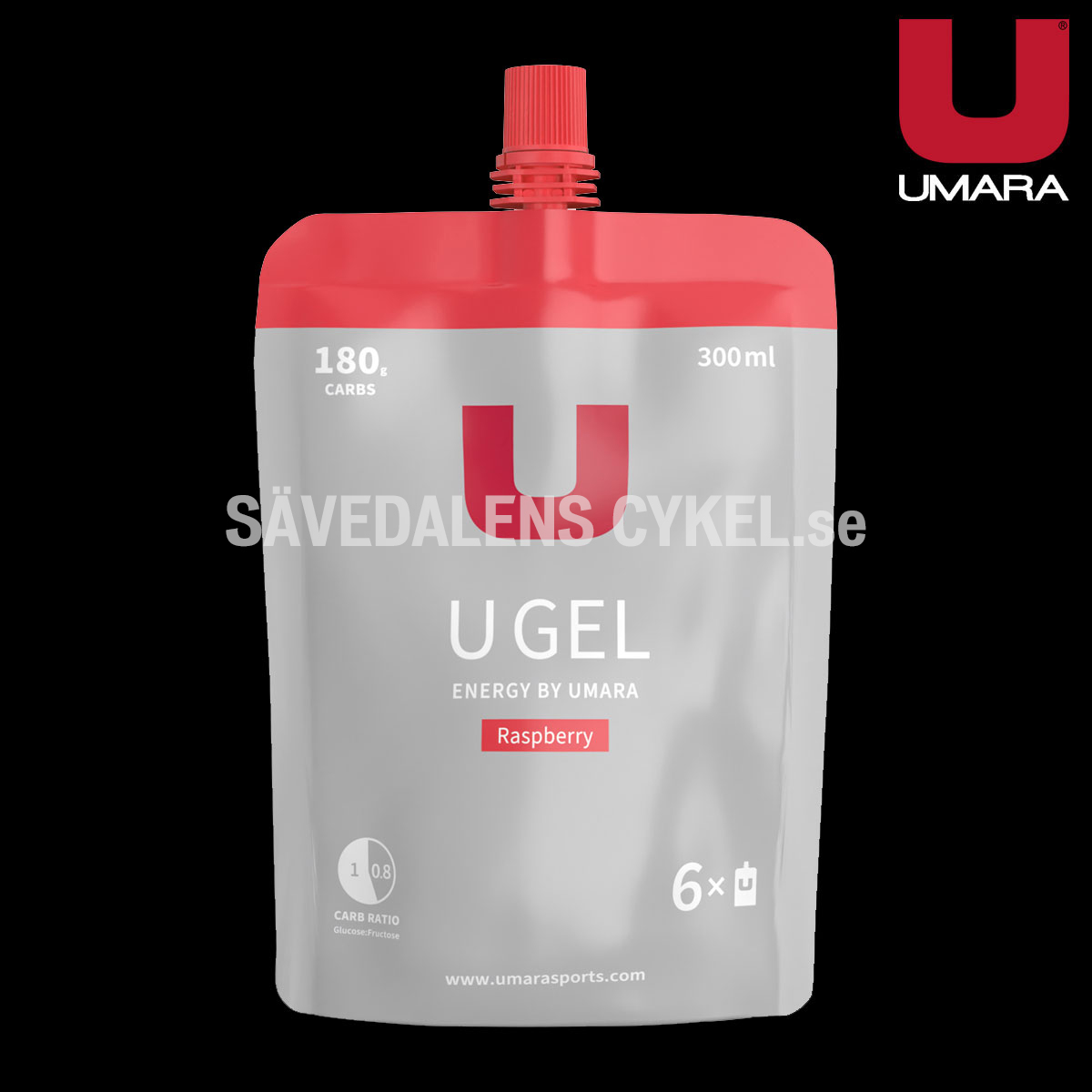 UMARA Gel Hallon (Refill - 180g Carbs) Skruvkork (30g Carbs)