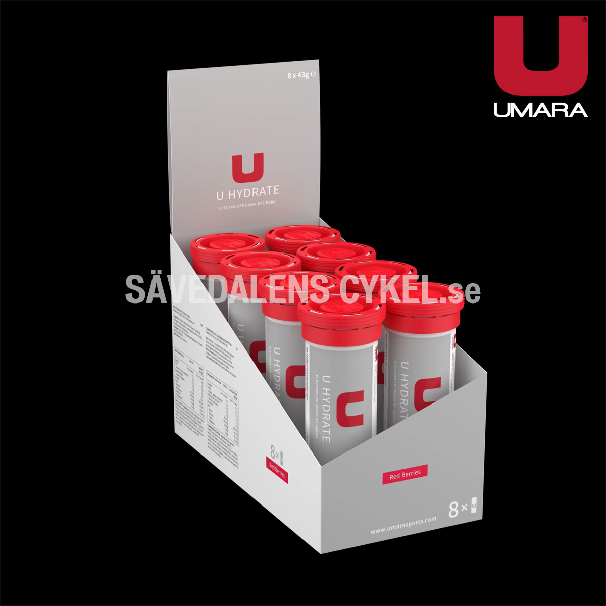 UMARA Hydrate Röda bär (10st) 8-PACK