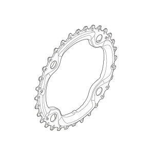 Shimano Kedjedrev 36T Svart Deore 10-vxl