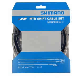 Shimano Växelvajerset MTB Rostfri svart, 300cm hölje