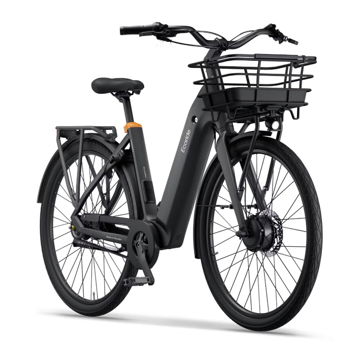 Ecoride Ambassador 4 Medium Svart Navmotor Rem Fotbroms