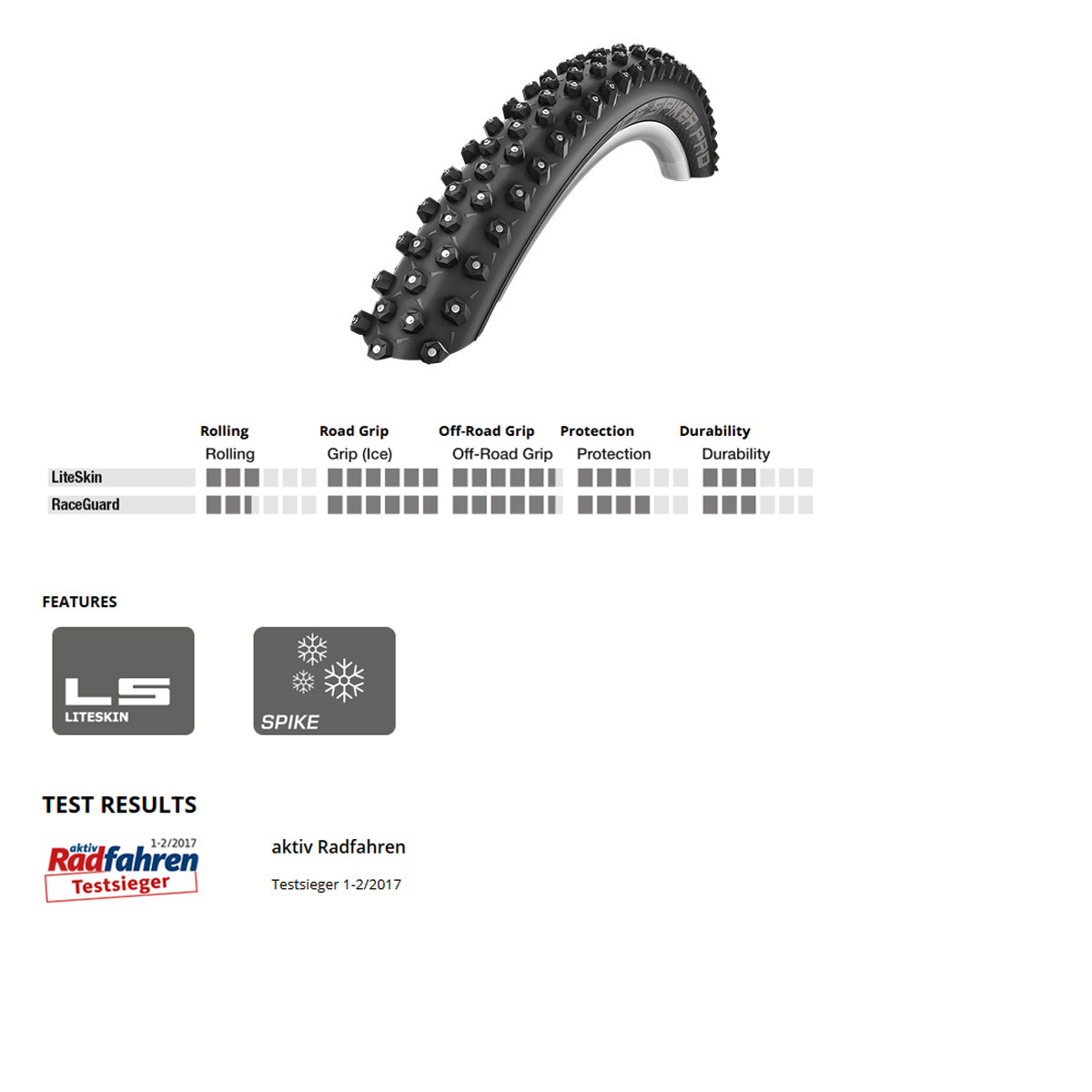 ICE SPIKER PRO 57-584 27.5x2.25 650B 378 Dubb
