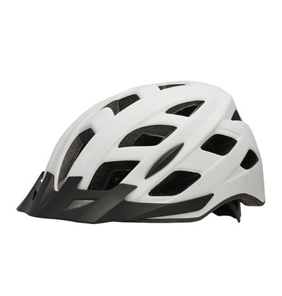 Hjälm Urban Vit 52-59 cm med skärm & belysning 