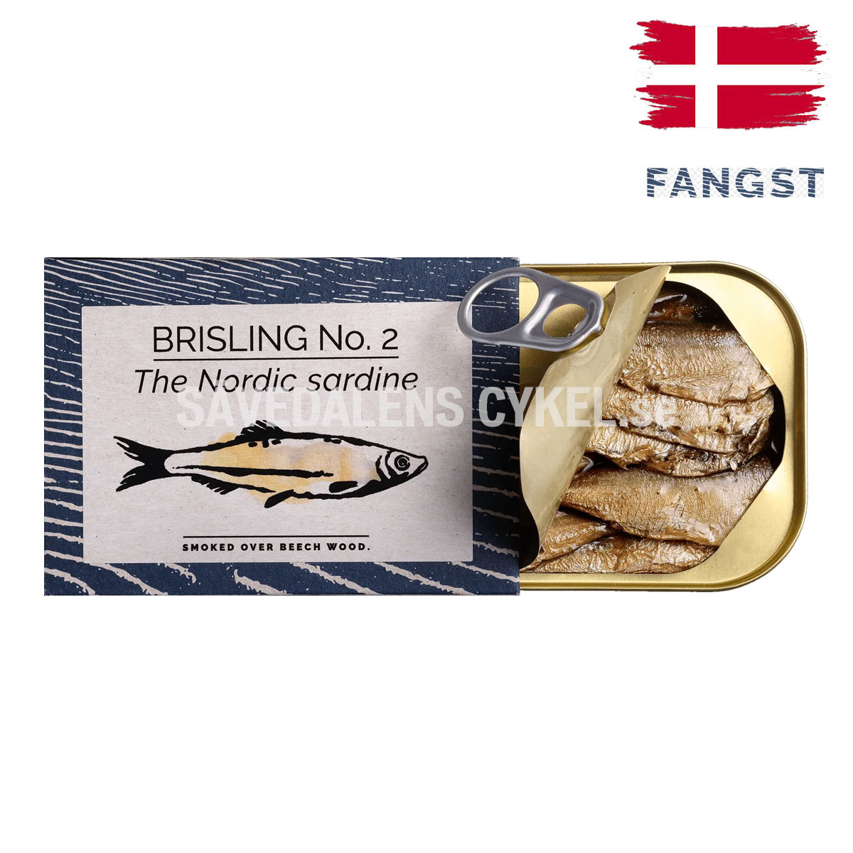 FANGST Brisling No2 Nordisk bokspånsrökt sardin - 100g