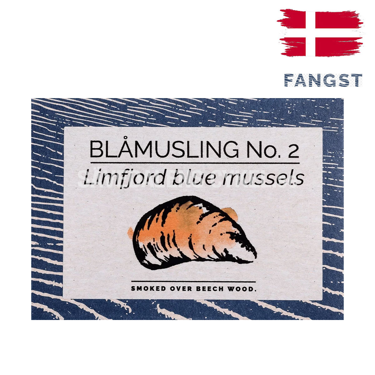 FANGST Blåmusling No2 Rökta blåmusslor Limfjorden - 100g