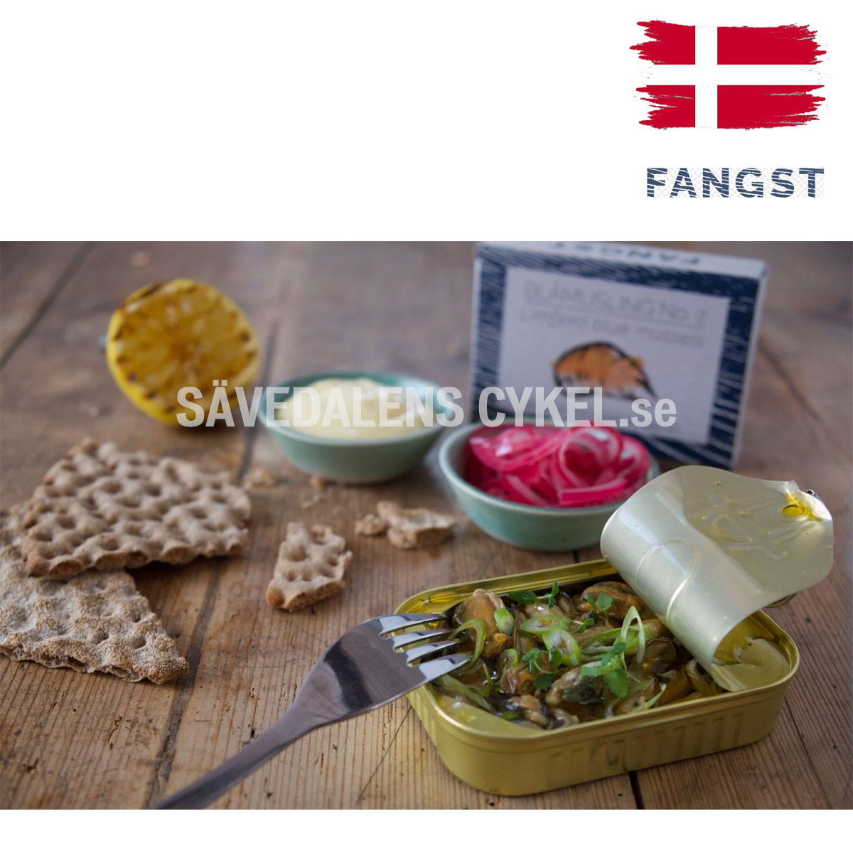 FANGST Blåmusling No2 Rökta blåmusslor Limfjorden - 100g