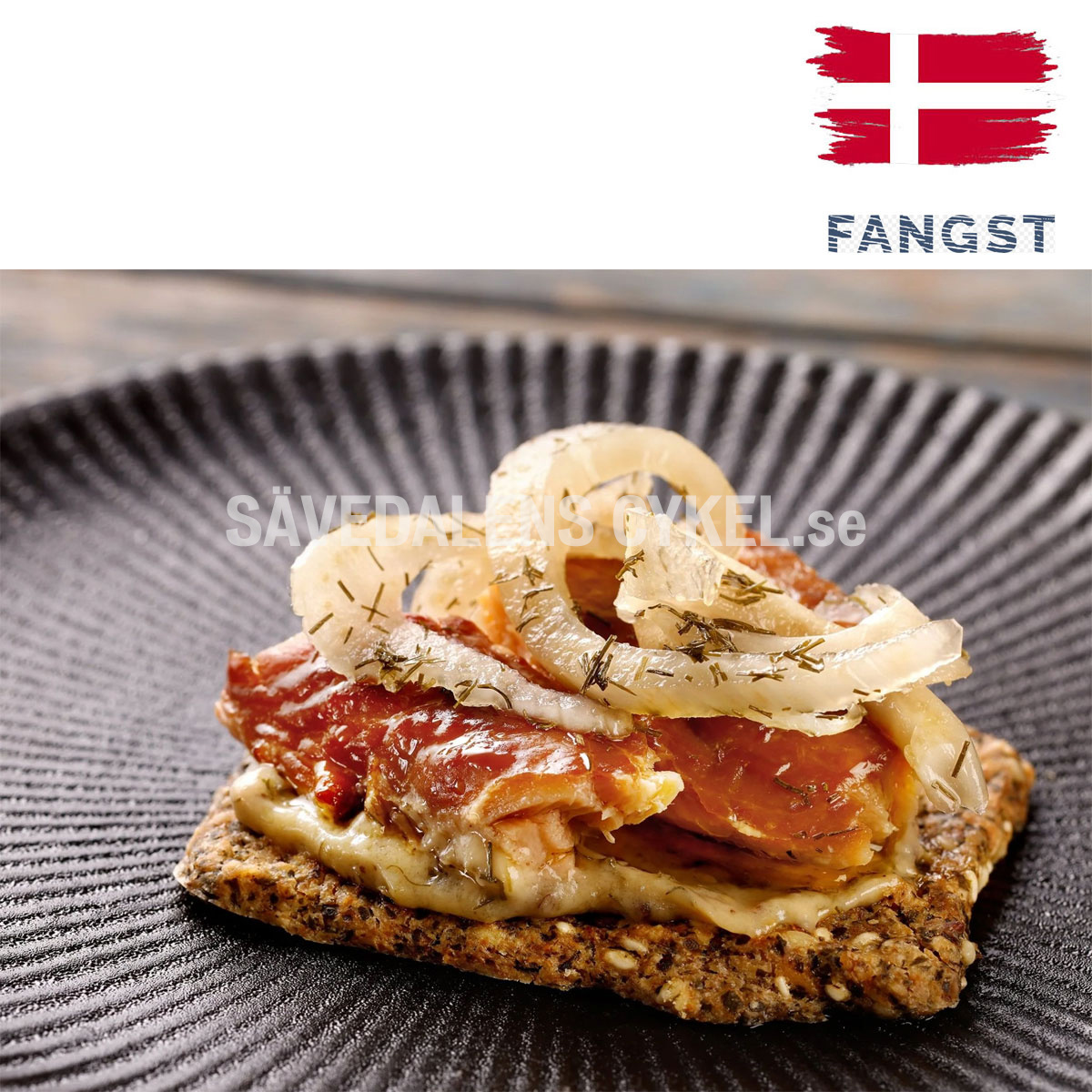 FANGST Færøsk Laks No3 Bokspånsrökt Lax Färöarna - 110g