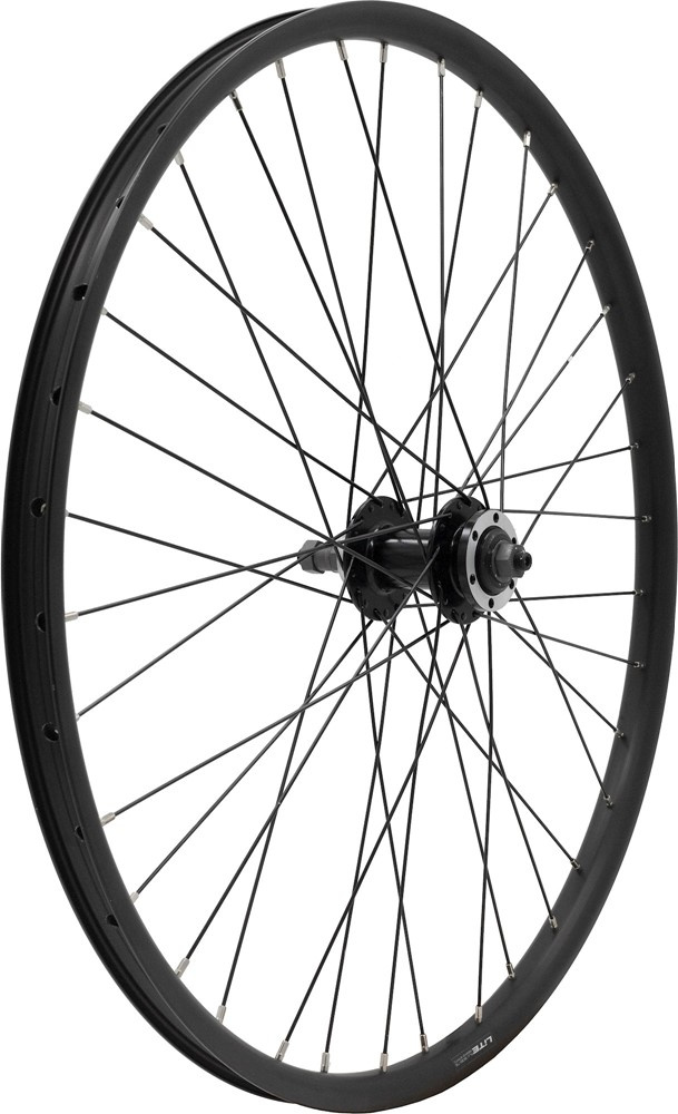Bakhjul 24 tum 507-21 QR Frikrans 6-bult MTB