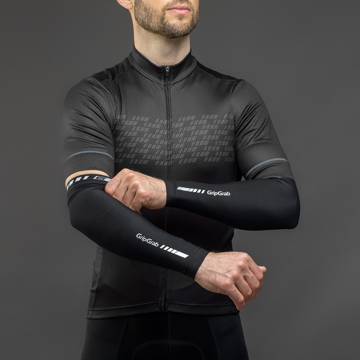 GripGrab Light Midseason Arm Warmers Black