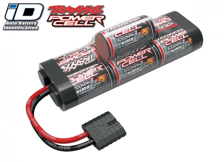 Traxxas Batteri NiMH Batteri 8,4V 5000mAh Hump iD-kontakt