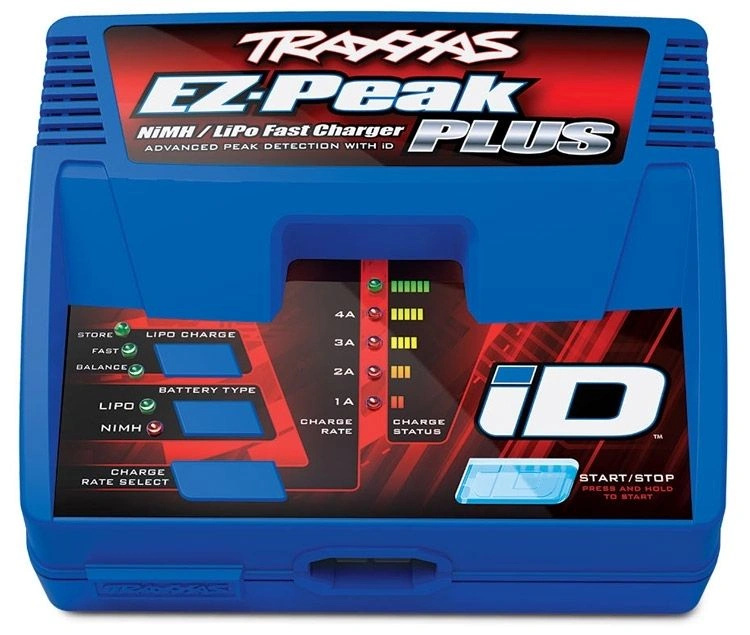 Traxxas Batteriladdare EZ-Peak Plus 4A NiMH/LiPo 2-3S Auto ID